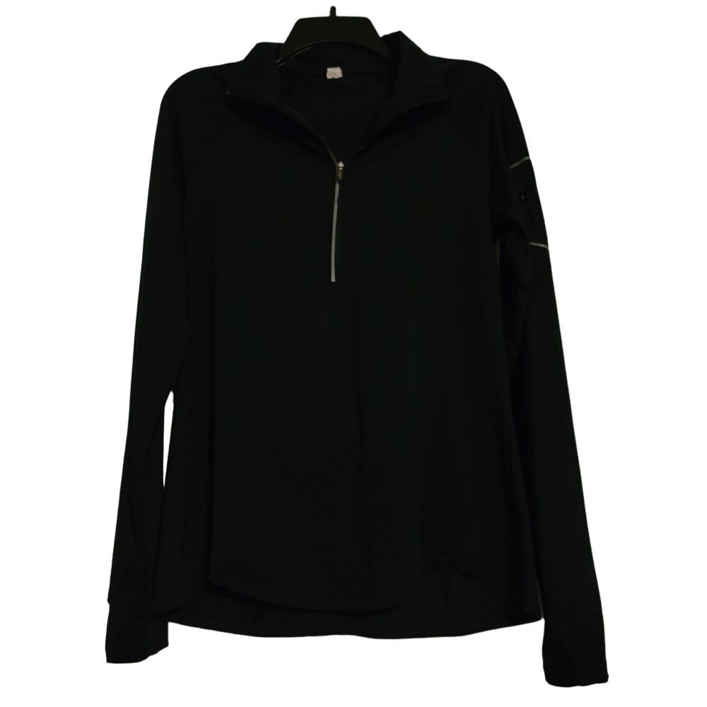 Under Armour Sleek Black‎ Quarter-Zip Pullover: Versatile Athleisure Essential